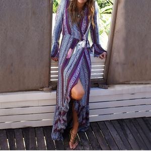 Boho Wrap Dress 🌸